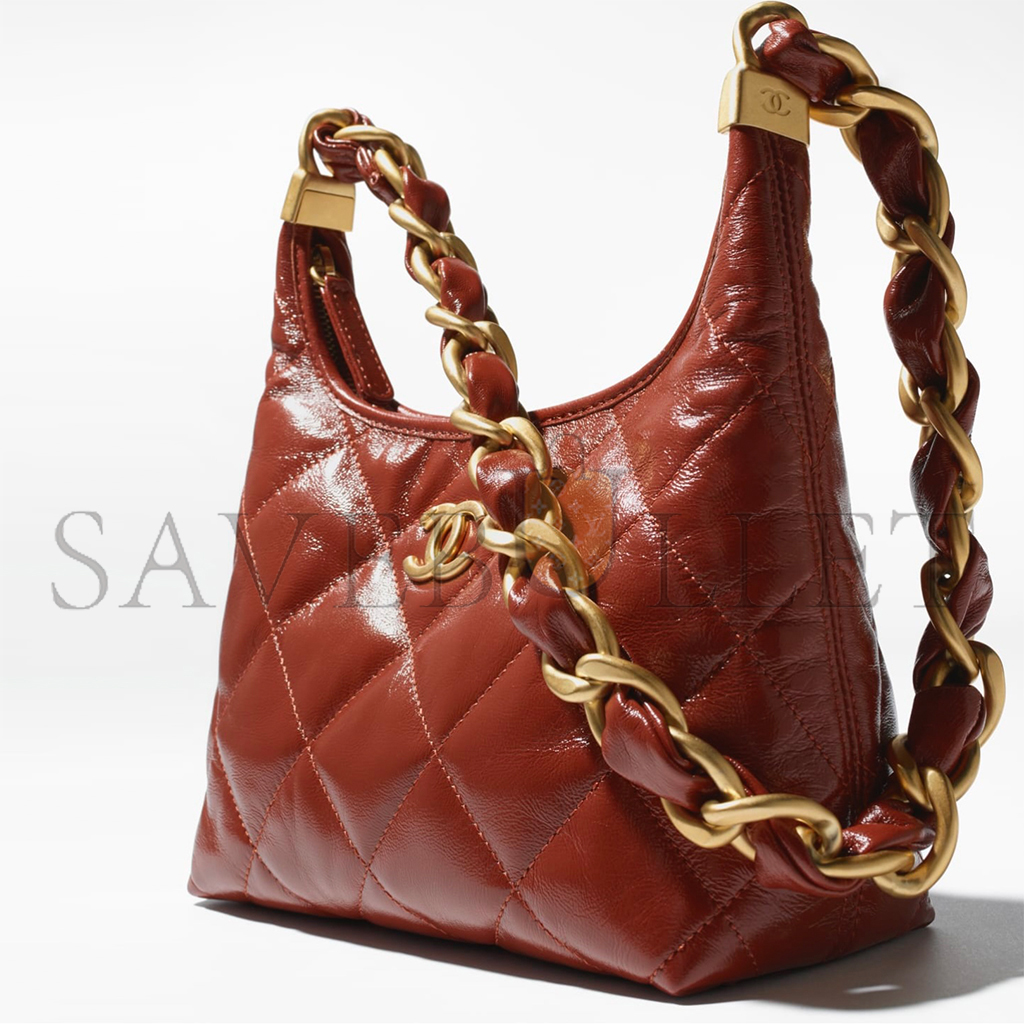 Ch*el 24a hobo bag as4922 (22.5*19.5*8.5cm)